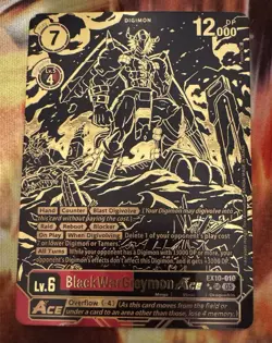 Digimon Card Game Sinister Order BlackWarGreymon ACE (Rare Pull) EX10-010 SR - Image 1