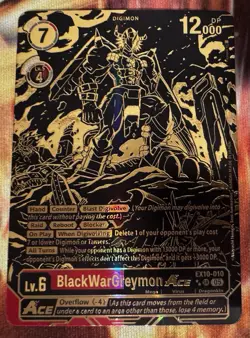 Digimon Card Game Sinister Order BlackWarGreymon ACE (Rare Pull) EX10-010 SR - Image 2