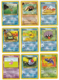 Pokemon Fossil COMPLETE SET Uncommon/Common Vintage WOTC 32 Card Lot MP-NM - Image 4
