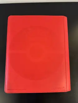 Ultra Pro Pokemon TCG Charizard 9 Pocket Leather Binder Red 360 Card Capacity - Image 5