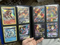 160 CARDS FIRE LOT - Pokemon Binder Collection - Charizard, 1st Ed Kabuto, Tag - Image 1