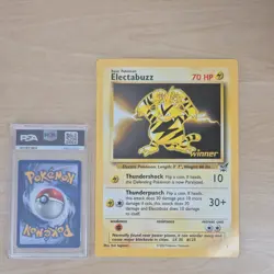 Pokemon Card Electabuzz 1 JUMBO Winner Best of Game Promo NM - Image 1