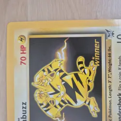 Pokemon Card Electabuzz 1 JUMBO Winner Best of Game Promo NM - Image 4