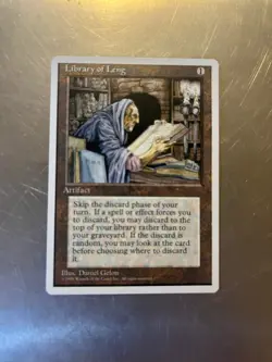 Library of Leng 4th Edition Magic Cards, LP, COMBINED SHIPPING - Image 1