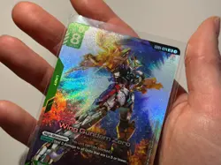 Wing Gundam Zero GD01-024 Newtype Rising Gundam Card Game TCG NM LR Foil - Image 1