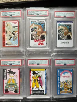 14x 1995 Dragon Ball Phone Card Lot Goku Vegeta Gohan Cell Vintage Rare PSA 9 - Image 1