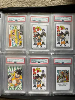 14x 1995 Dragon Ball Phone Card Lot Goku Vegeta Gohan Cell Vintage Rare PSA 9 - Image 2