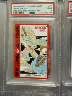 14x 1995 Dragon Ball Phone Card Lot Goku Vegeta Gohan Cell Vintage Rare PSA 9 - Image 4