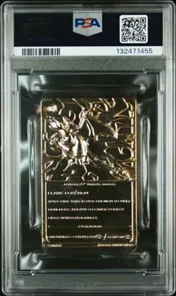 1999 BURGER KING POKEMON GOLD CARDS CHARIZARD PSA 8 - Image 2