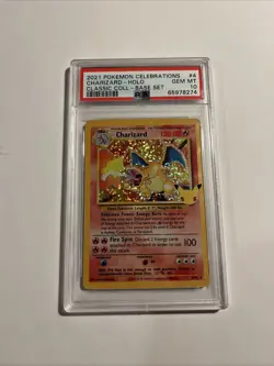 PSA 10 Charizard Celebrations 4/102 Sword & Shield Holo Pokemon Card - Image 1
