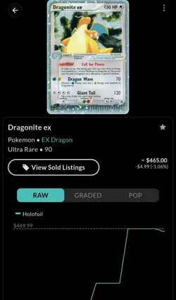 Pokemon TCG Dragonite EX Dragon 90/97 Holo Rare Card - Image 5