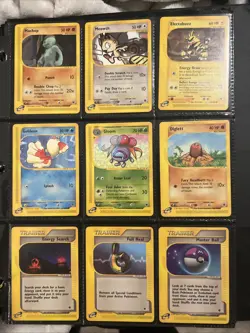 Vintage Pokemon Card Lot Expeditions 63 Cards+energies (deck boxes empty) - Image 5
