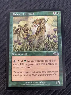 Priest of Titania Urza's Saga Regular Card - Image 1