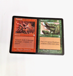 2000 -MTG Magic The Gathering Card "Assault Red Battery Green " Trading Card - Image 2