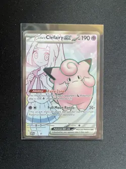 Lillie's Clefairy ex 195 Sv: Scarlet & Violet Promo Cards Holo NM - Image 1