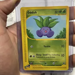 Oddish - Expedition 122/165 Vintage e-Reader Pokemon Card LP Vtg Common Nintendo - Image 1