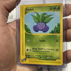 Oddish - Expedition 122/165 Vintage e-Reader Pokemon Card LP Vtg Common Nintendo - Image 2