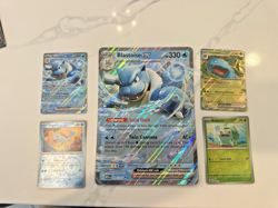 Pokemon 151 Blooming Waters Premium Collection 5 Promo Cards Jumbo Blastoise NM! - Image 2