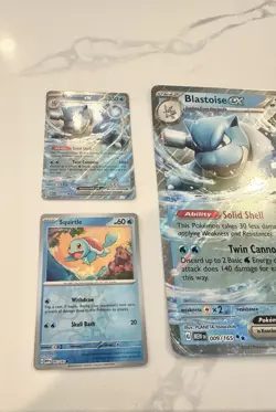 Pokemon 151 Blooming Waters Premium Collection 5 Promo Cards Jumbo Blastoise NM! - Image 4