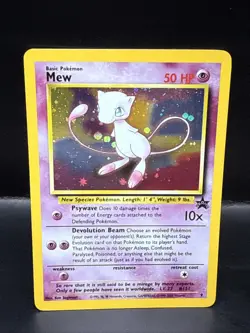 Pokemon TCG Mew 2000 WOTC Black Star Promo 9 Holo League Pokemon Card I - Image 1