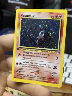 1st Edition Houndour 5/75 Neo Discovery 2001 Holo Rare WOTC Pokemon Card TCG - Image 4