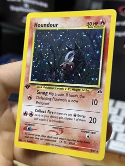 1st Edition Houndour 5/75 Neo Discovery 2001 Holo Rare WOTC Pokemon Card TCG - Image 5