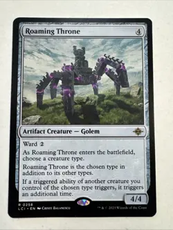 Roaming Throne The Lost Caverns of Ixalan Regular MTG LP Magic Card - Image 1