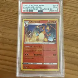 Pokemon TCG Cards Charizard 025/185 Vivid Voltage Cracked Ice Promo PSA 9 MINT - Image 1