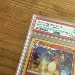 Pokemon TCG Cards Charizard 025/185 Vivid Voltage Cracked Ice Promo PSA 9 MINT - Image 3