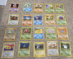Vintage Pokemon WOTC Bundle - 20 Card Lot - Base/Jungle/Fossil - No Duplicates - Image 1