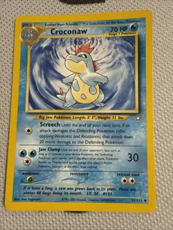Croconaw 31/111 2000 Neo Genesis Uncommon WOTC Vintage Pokemon Card - Image 1