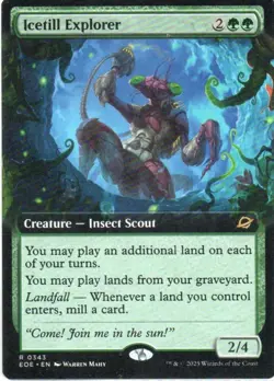 MTG: Edge of Eternities: Extended Art Icetill Explorer: Lightly Played Condition - Image 1