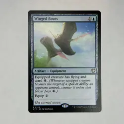 Winged Boots 124 NM Normal R Commander: Outlaws of Thunder Junction MTG - Image 1