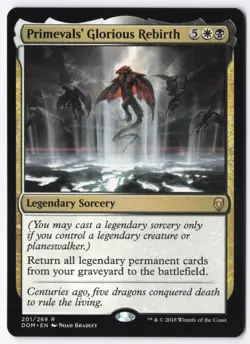 Primevals' Glorious Rebirth Normal R Dominaria 201 NM - Image 1