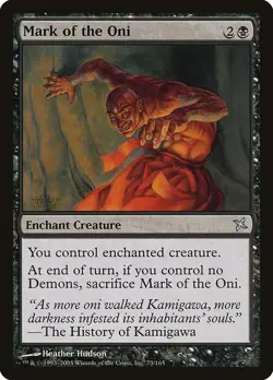 Mark of the Oni 1x MtG Betrayers of Kamigawa SP/NM - Image 1