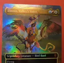 MTG, MAGIC: ZINNIA, VALLEY'S VOICE, 0004 BLC, FOIL, MYTHIC, NM, BORDERLESS - Image 2
