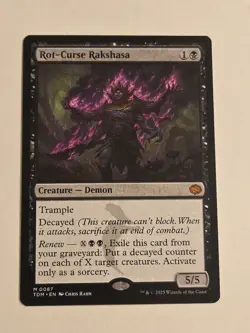 Rot-Curse Rakshasa X1 TDM MTG Tarkir Dragonstorm - Image 1