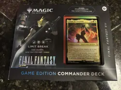 MTG Magic Final Fantasy Limit Break GAME EDITION Commander Deck SEALED Promo - Image 1