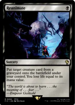 MTG Reanimate Normal NM Commander: FINAL FANTASY Magic 282 - Image 1