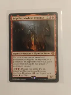 Solphim, Mayhem Dominus M/NM Magic: The Gathering MTG Phyrexia: All Will Be One - Image 1