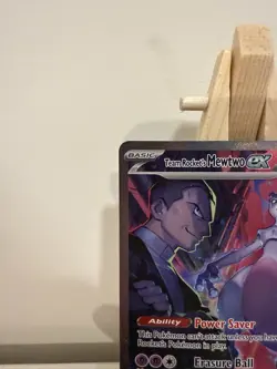 Pokemon TCG Destined Rivals Team Rocket's Mewtwo EX SIR 231/182 - Image 3