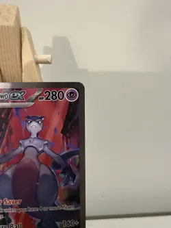 Pokemon TCG Destined Rivals Team Rocket's Mewtwo EX SIR 231/182 - Image 4