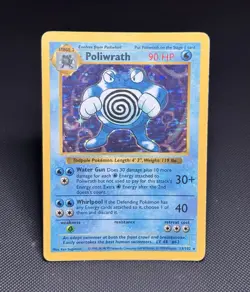 Pokemon TCG: Shadowless Poliwrath 13/102 - Holo Rare - Base Set Unlimited - *HP* - Image 1
