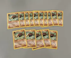 Kabuto 50/62 - LOT OF 15! - Base Set Fossil - Non Holo Pokemon - EX-NM Condition - Image 1