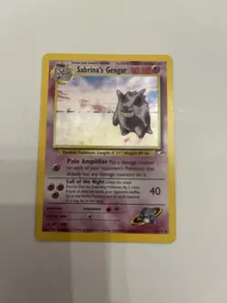 Sabrina’s Gengar Holo - Gym Heroes 2000 Pokemon TCG WotC Vintage - Image 1