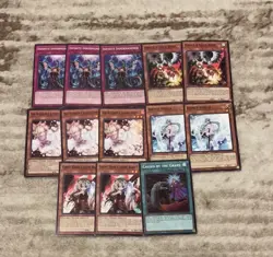 Yugioh 3x Ash Blossom & Joyous Spring Infinite Impermanence Droll Lock Bird - Image 1