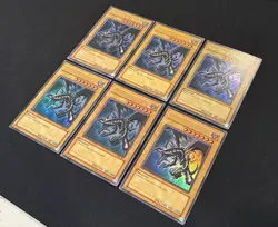 (6x) Yugioh Red-Eyes Black Dragon SDJ-001 Unlimited Edition Holo Rare Yu-Gi-Oh! - Image 2