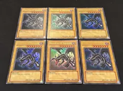 (6x) Yugioh Red-Eyes Black Dragon SDJ-001 Unlimited Edition Holo Rare Yu-Gi-Oh! - Image 3