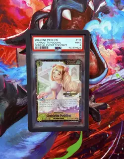One Piece TCG Charlotte Pudding OP03-112 Regional Prize Top 64 English PSA 9 - Image 1