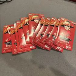 One Piece OP-13 CARRYING ON HIS WILL Sleeved Booster Packs Lot Of 11 NEW/SEALED - Image 1